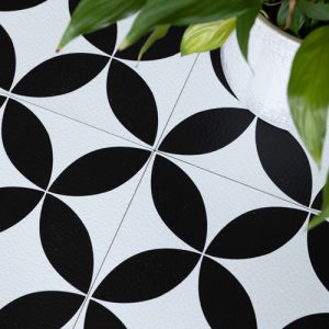 PETALO Bianco/Nero 20 x 20