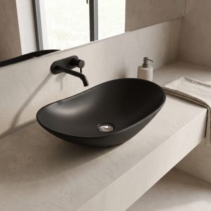 MINOTTI nadpultni umivalnik 61,5 x 36, mat črn