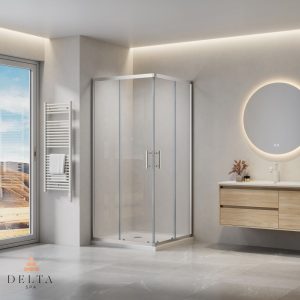 Kvadratna tuš kabina DELTA SPA SLIDE 90 × 90