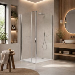 Pravokotna tuš kabina DELTA SPA SLIM 100 × 120 krom