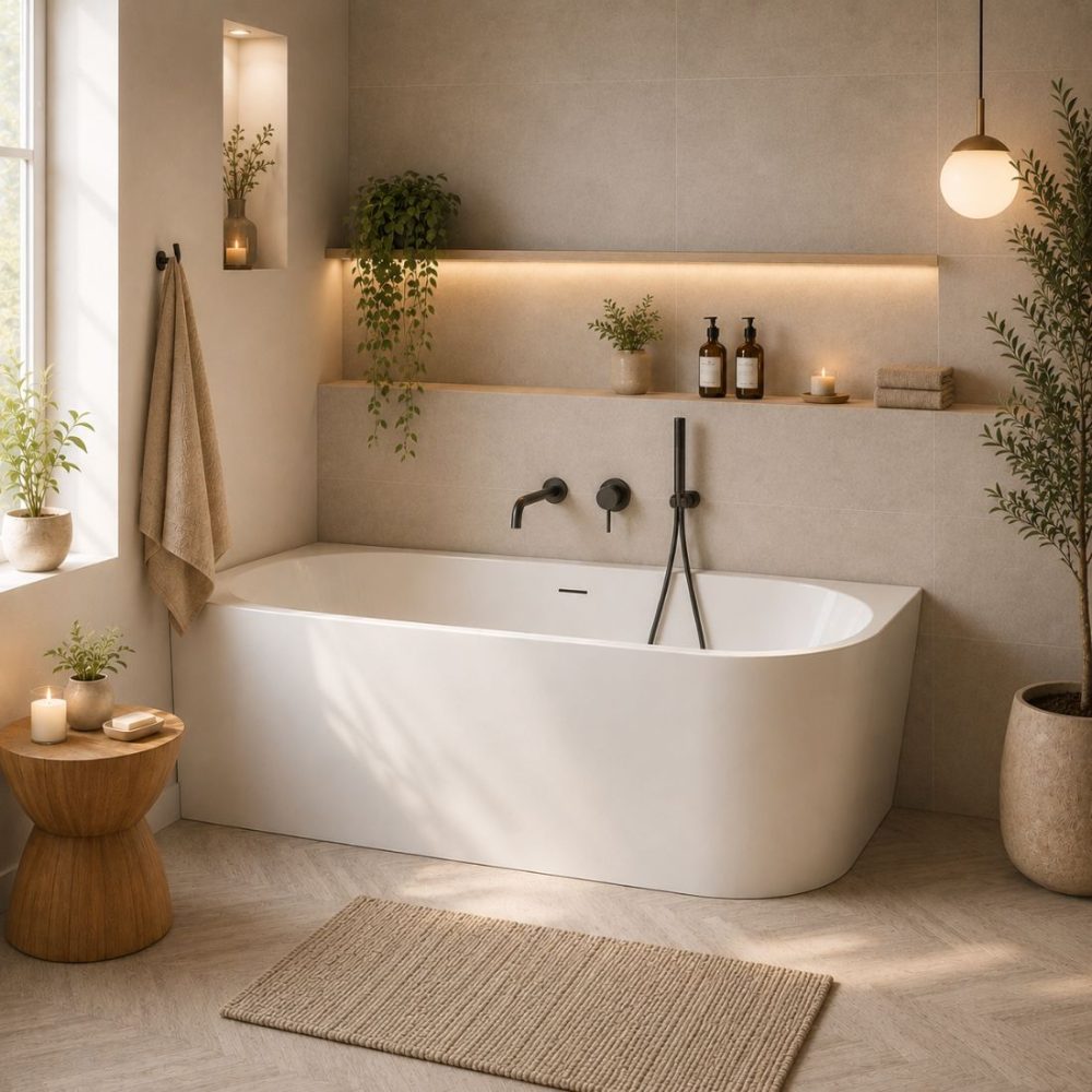 Vasca da bagno freestanding DELTA SPA MISTY 170 × 78 - versione sinistra